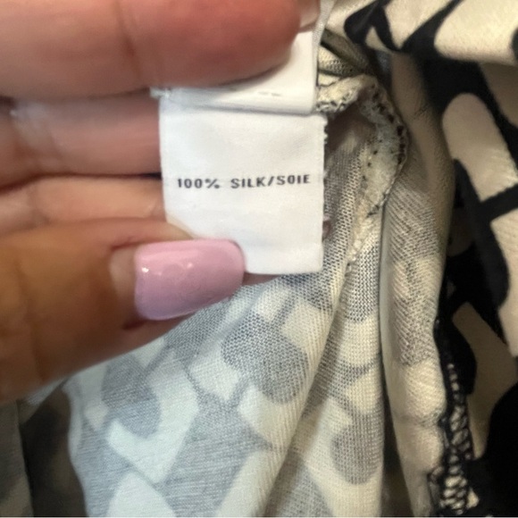 Diane Von Furstenberg Reina in Iconic Chain Link Print Silk Classic Dress SZ 8 - Picture 10 of 15